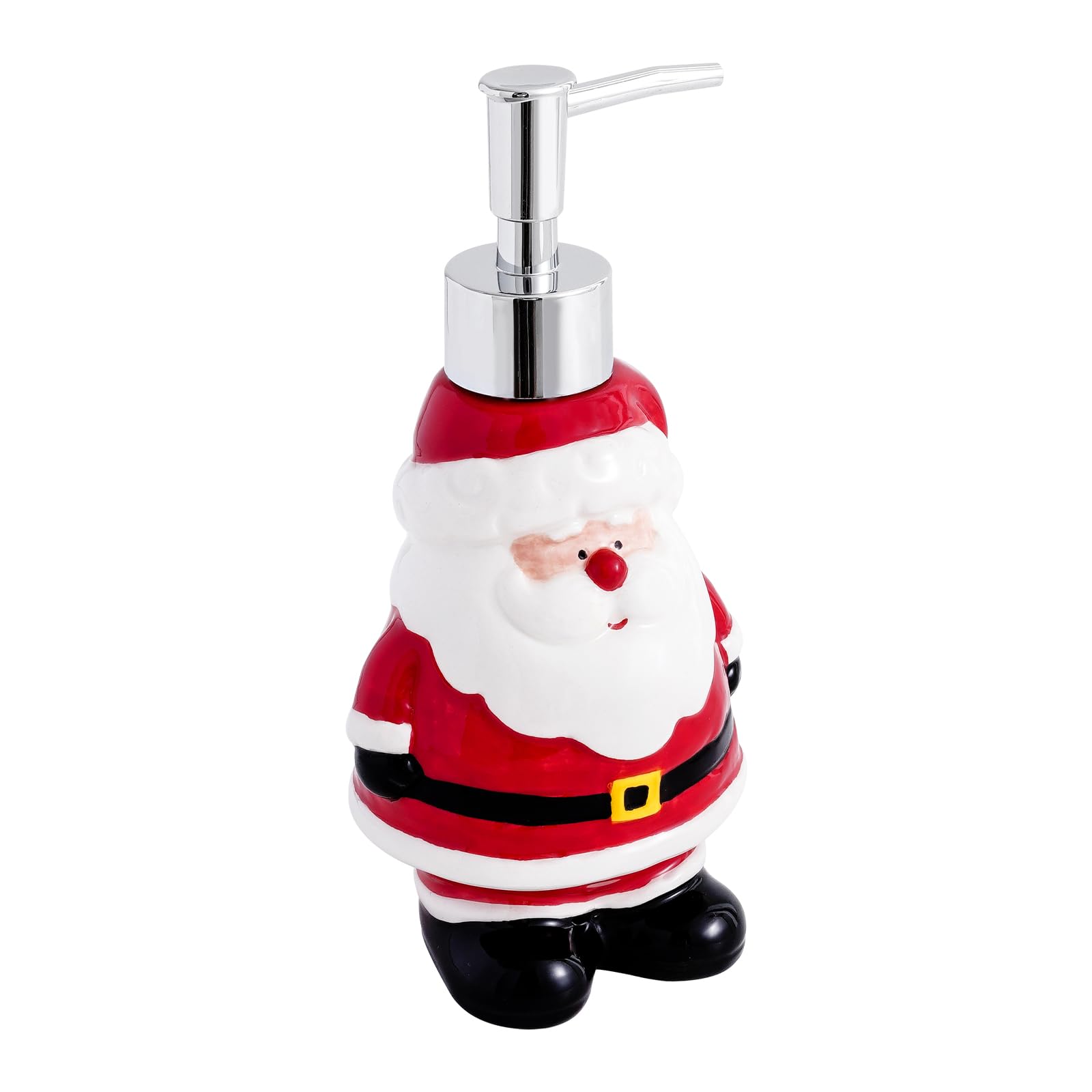 Alt View 8. Dapper Styles - Ceramic Soap Dispenser Christmas Decor 3d Jolly Santa Claus Design Refillable Liquid Hand Bottle With Pump ... - 6.