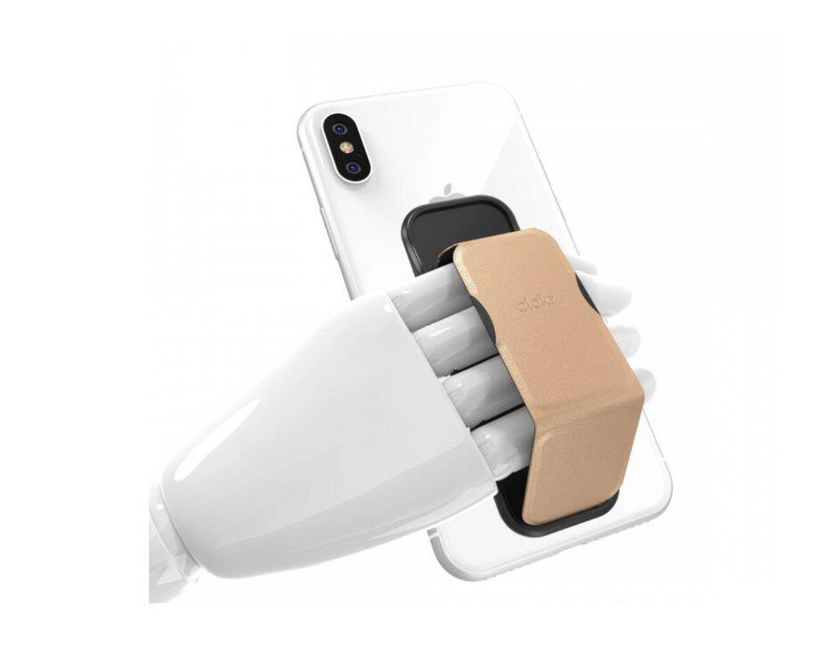 Angle. CLCKR - Clckr Grip & Stand Desert Diamond Phone Grip - Desert Diamond.