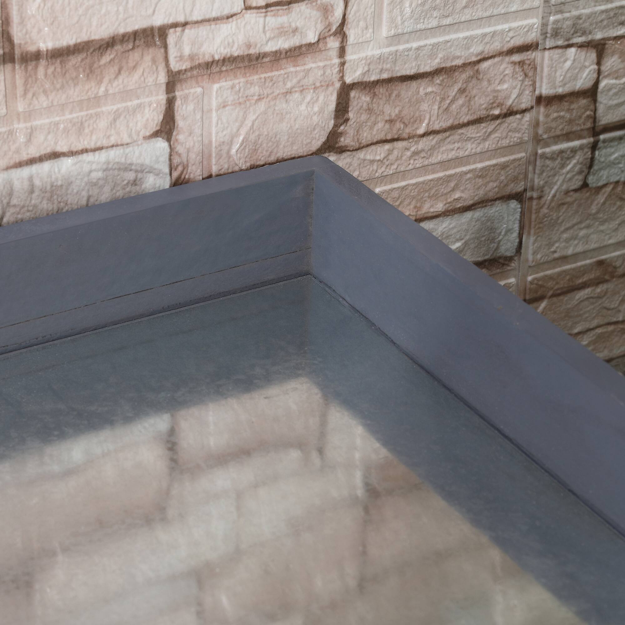 Alt View 7. Outsunny - Outdoor Storage Cabinet, Outdoor Tool Shed with Galvanized Top and Two Shelves for Yard Tools or Pool Accessories.