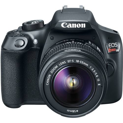 Canon EOS Rebel T6 with EF-S Lens 18-55mm Zoom 1:3.5-5.6 IS II