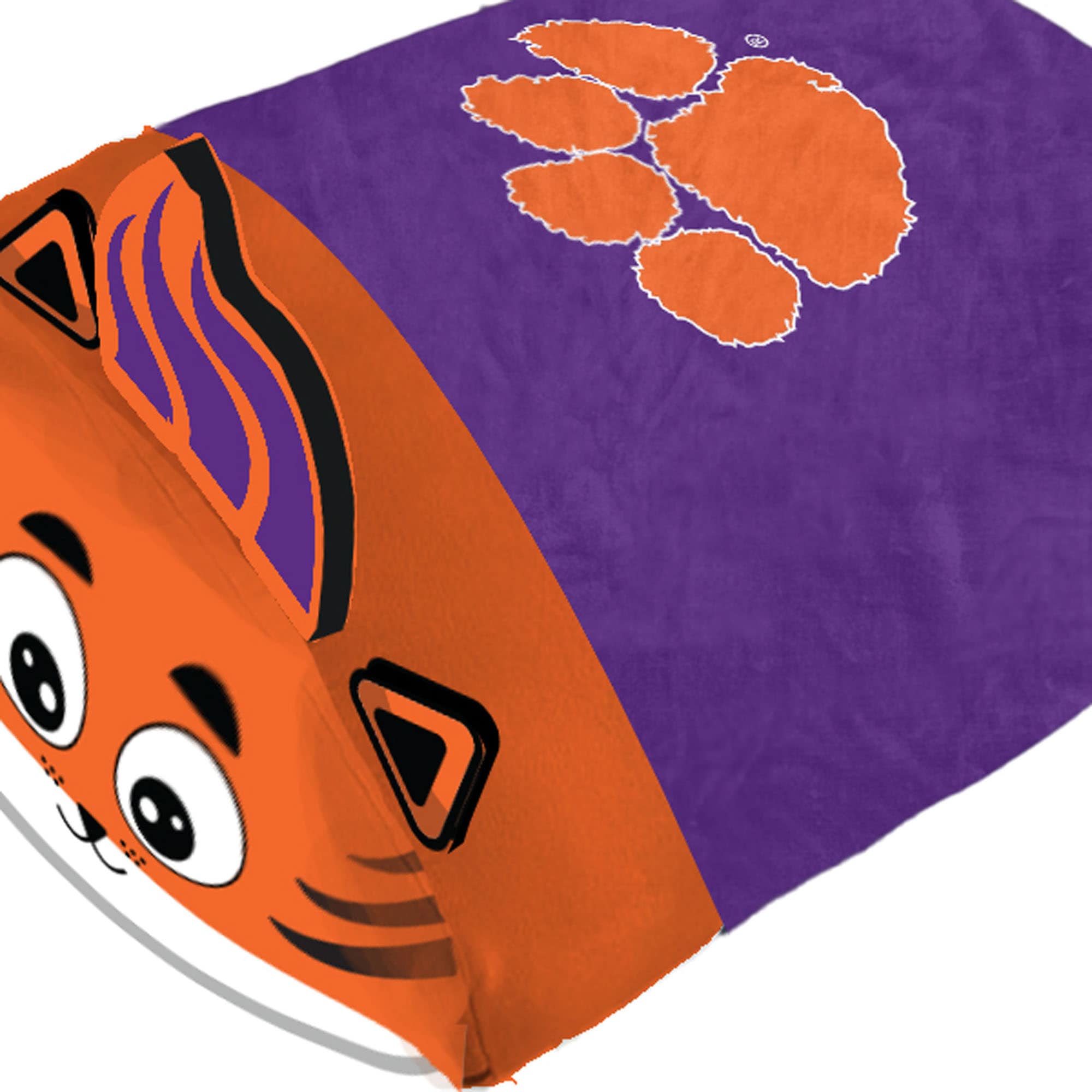 Alt View 1. Pegasus - Clemson Tigers Stackable Plushie Mascot Pillow - Multicolor.