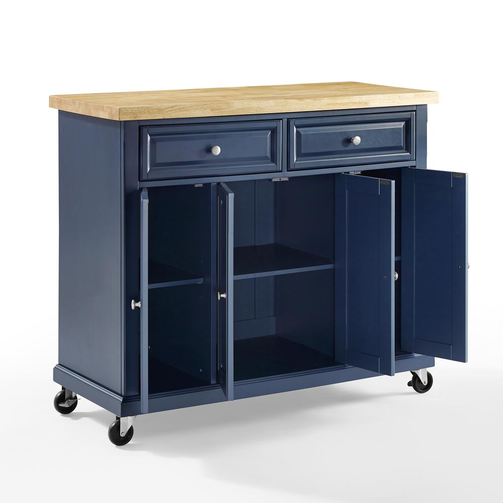 Alt View 8. Crosley Furniture - Madison Kitchen Cart - Navy.