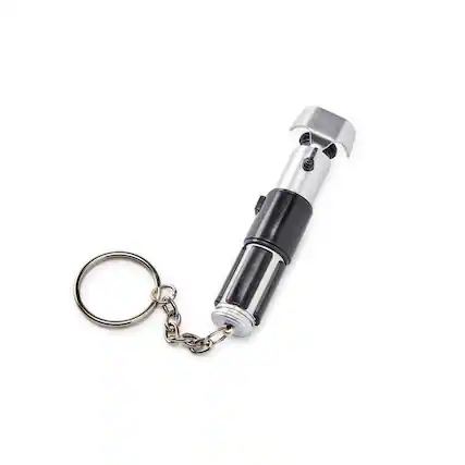 Front. Star Wars - Star Wars Mini Lightsaber Flashlight Key Chain: Yoda - Green.