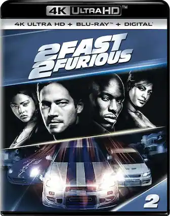 Front. 2 Fast 2 Furious - 4K Blu-Ray.