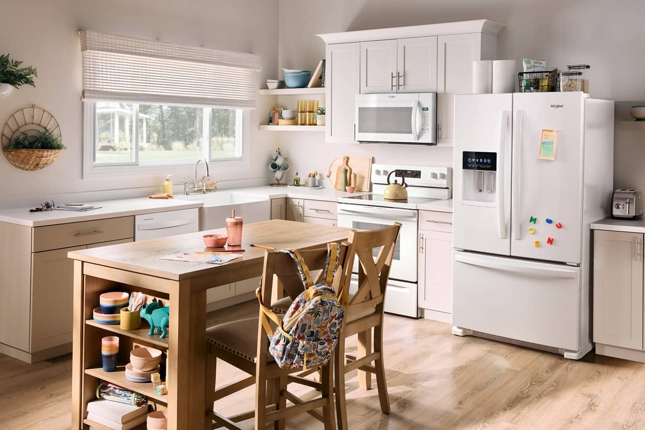 Alt View 15. Whirlpool - 24.7 Cu. Ft. French Door Refrigerator with Elevated Deli Drawer - White.