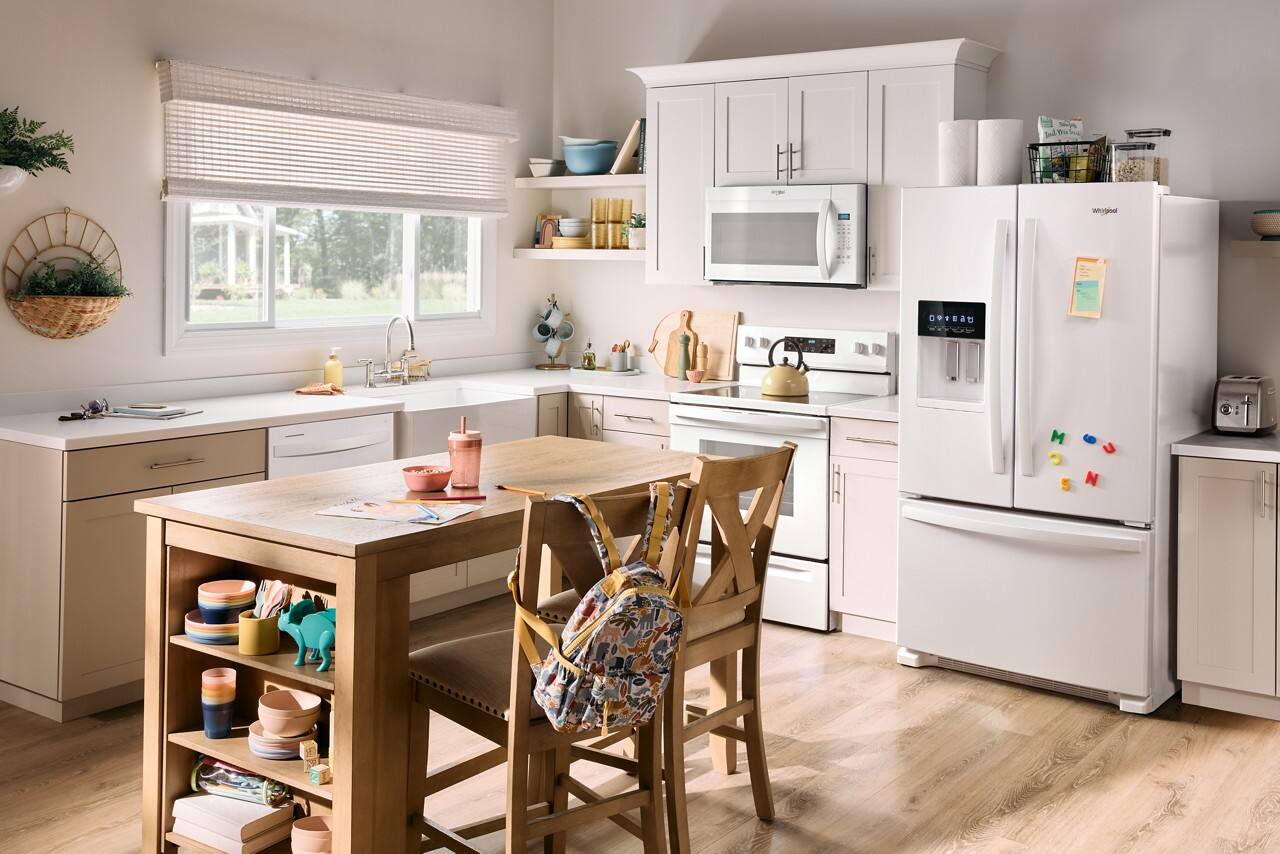Alt View 15. Whirlpool - 24.7 Cu. Ft. French Door Refrigerator with Elevated Deli Drawer - White.