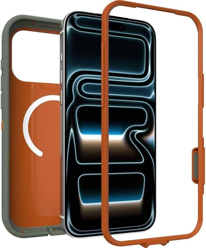 Alt View 2. OtterBox - OtterBox iPhone 17 Pro Max Defender Series XT Case, Includes Holster Clip Kickstand, Snaps on MagSafe, Rugged & Durable - Realtree APX (Camo).