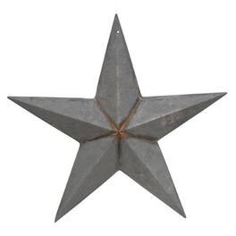 BreeBe - *Rusty Galvanized Barn Star 12" - Gray