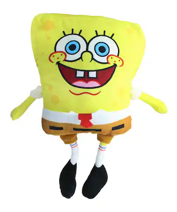 Front. Nickelodeon - SpongeBob SquarePants 16.5 Inch Character Plush | SpongeBob - Yellow.