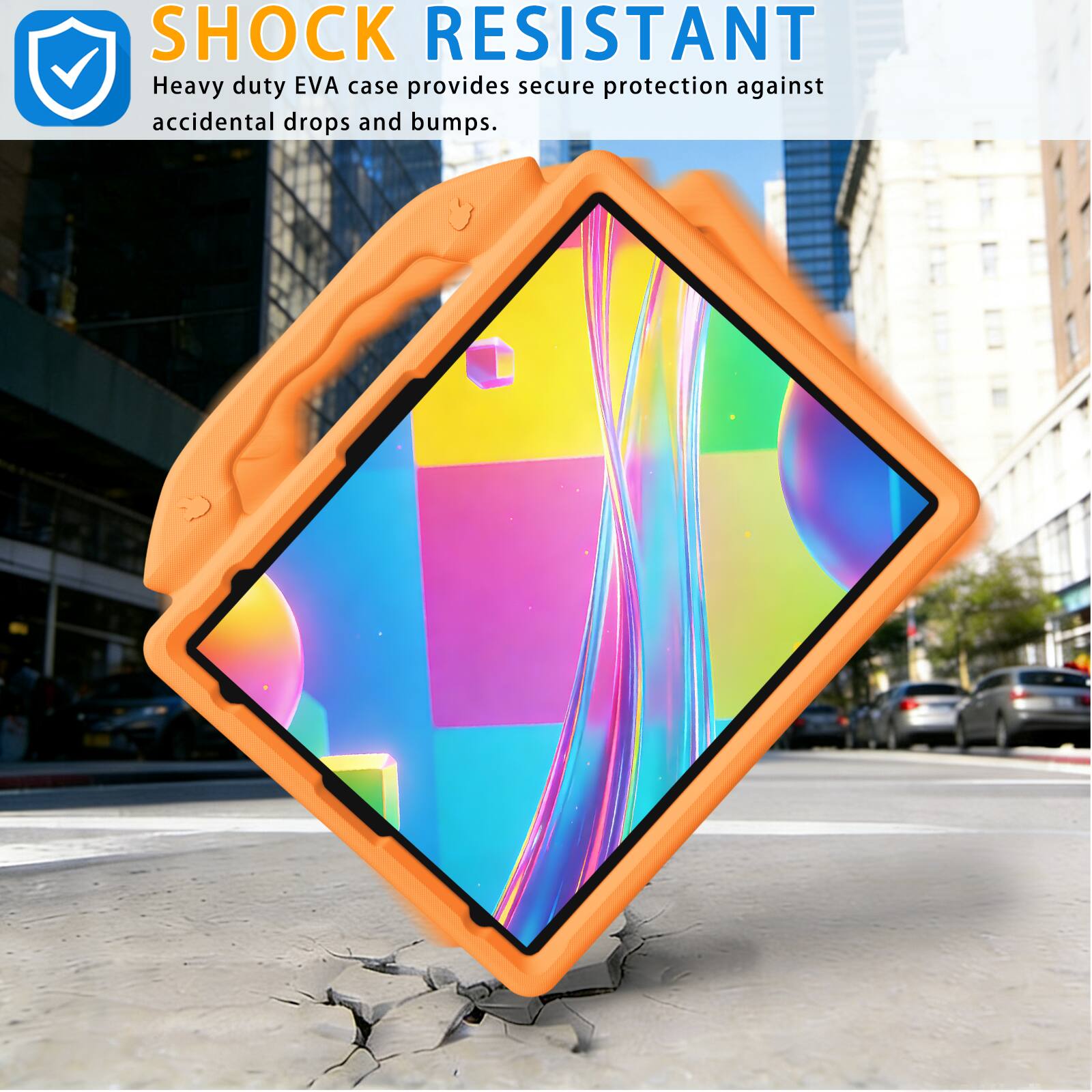 SHOCK RESISTANT  
Heavy duty EVA case provides secure protection against accidental drops and bumps.