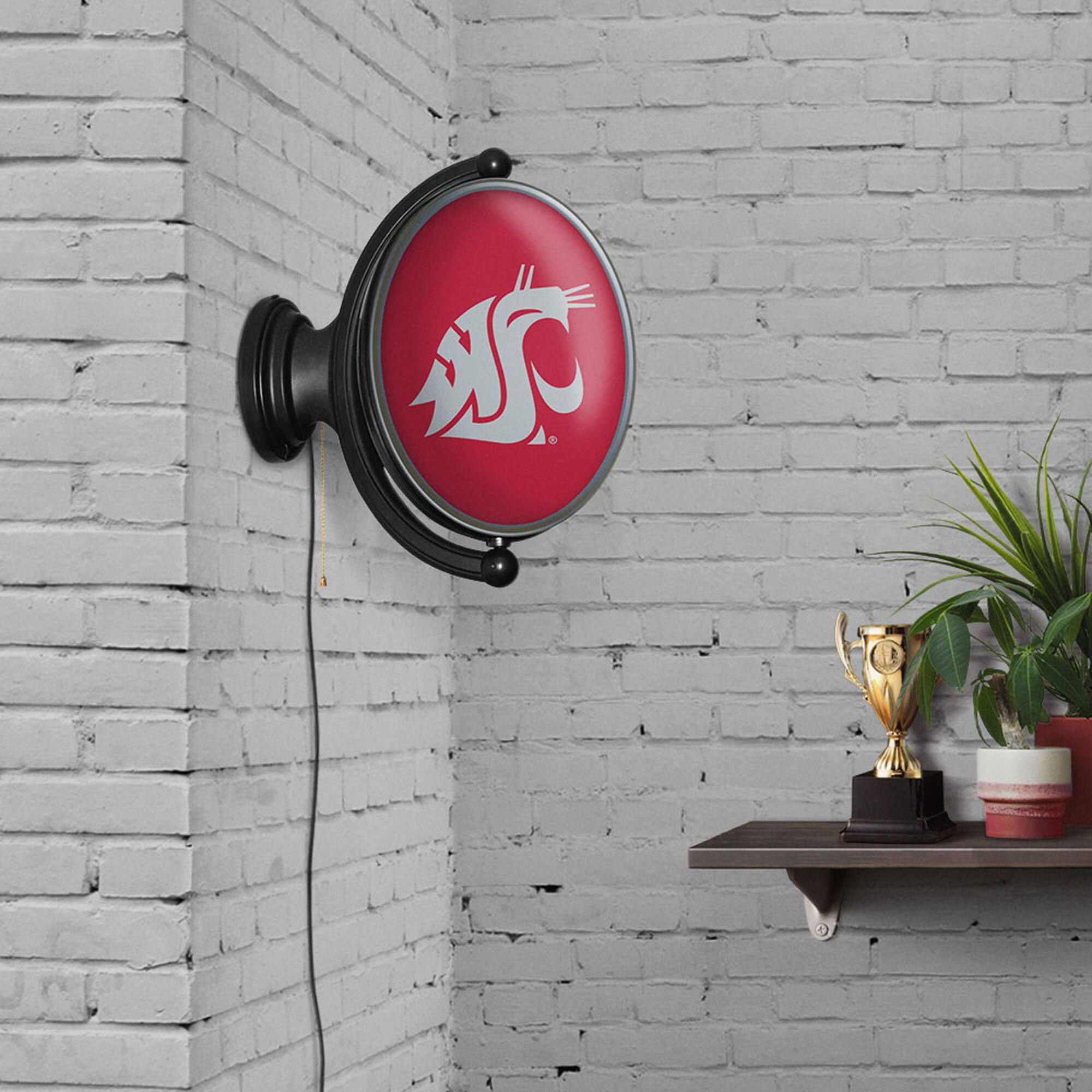 Alt View 2. The Fan-Brand - Washington State Cougars 21'' x 23'' Rotating Lighted Wall Sign - Multicolor.