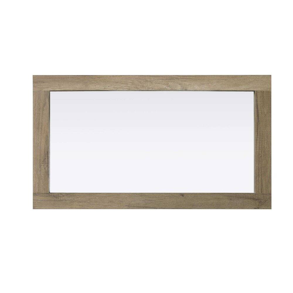Alt View 2. Elegant Kitchen and Bath - Noah Wooden Rectangle Mirror 18 x 32 in Natural Oak - Natural Oak.