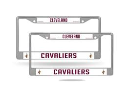 Rico Industries - Cleveland Cavaliers NBA Chrome Metal License Plate Frame - Set of 2 Frames - Multi