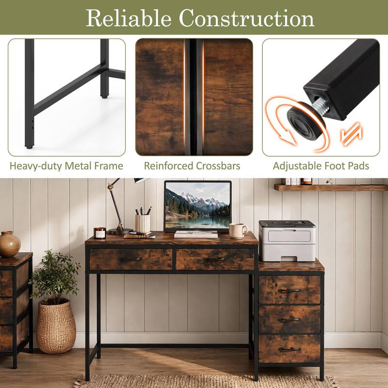 Reliable Construction  
Heavy-duty Metal Frame  
Reinforced Crossbars  
Adjustable Foot Pads