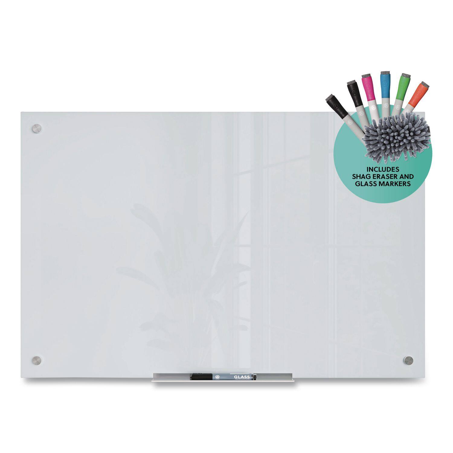 INCLUDES SHAG ERASER AND GLASS MARKERS