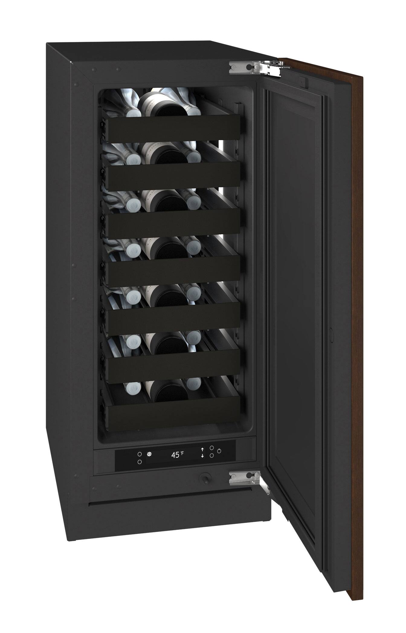 Back. U-Line - U-Line 15"W. 2.8 Cu.Ft. Built-In Wine Refrigerator-Panel Ready - Integrated Solid.