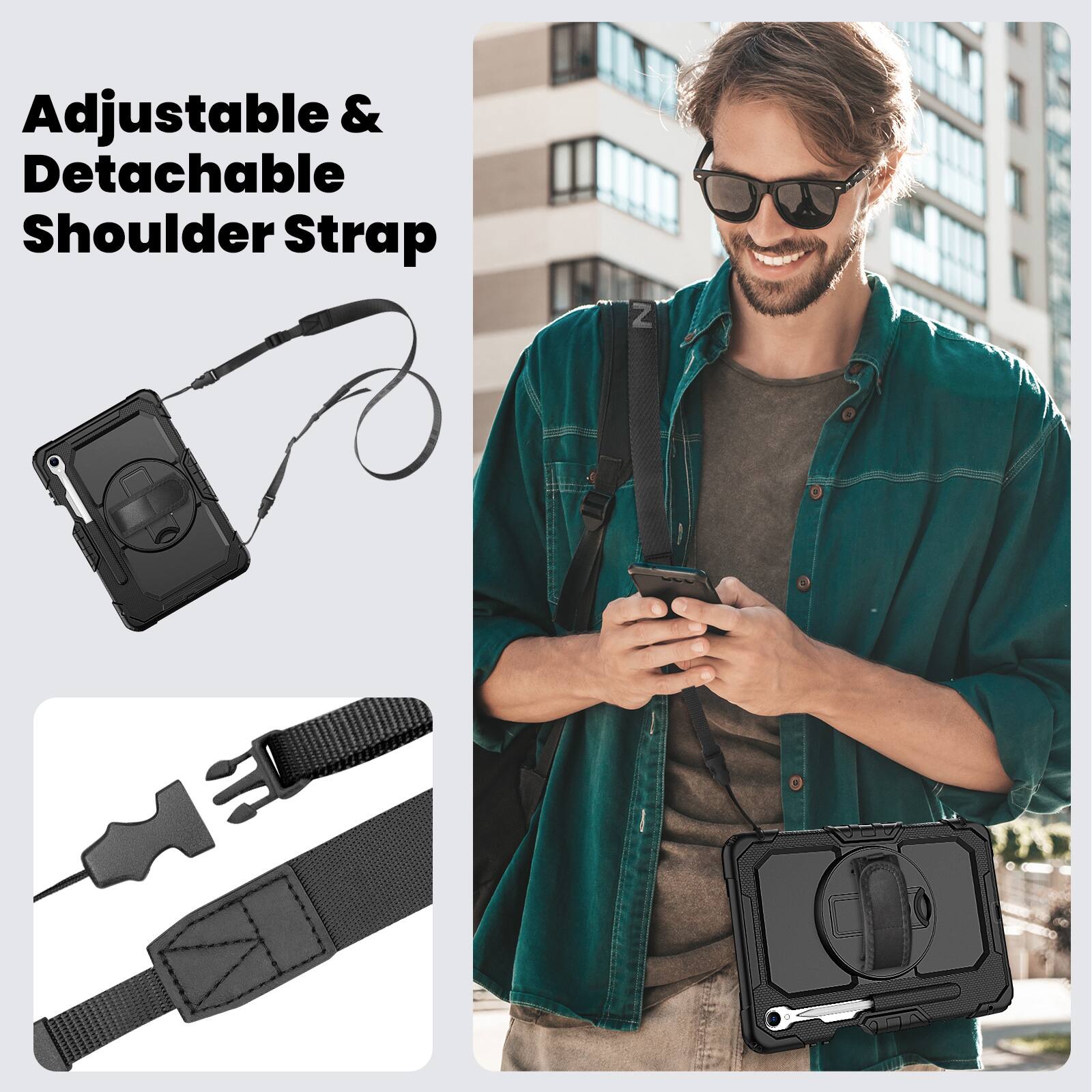 Adjustable & Detachable Shoulder Strap