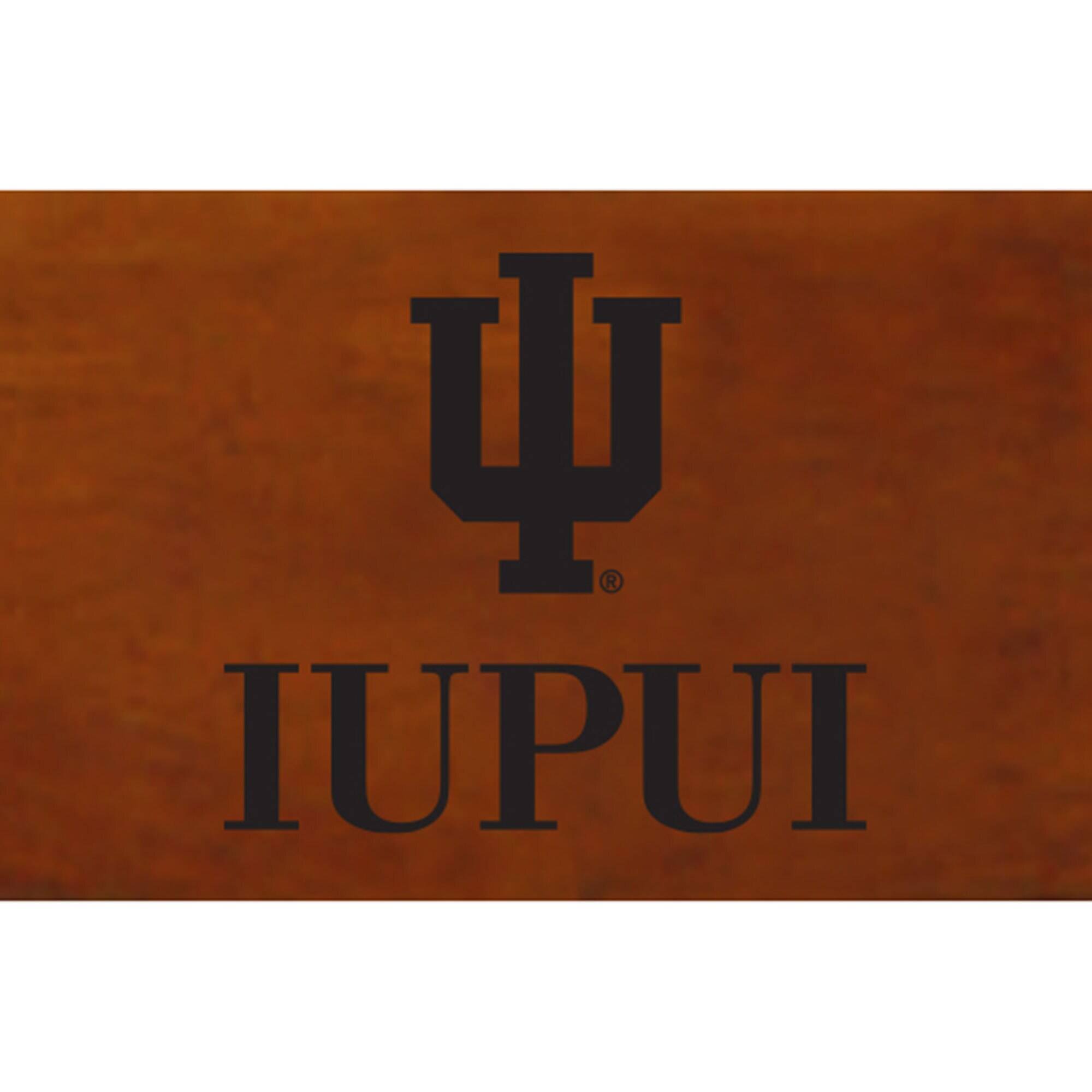 Alt View 1. Jardine - Black IUPUI Jaguars Captain's Chair with Cherry Crown - Black.