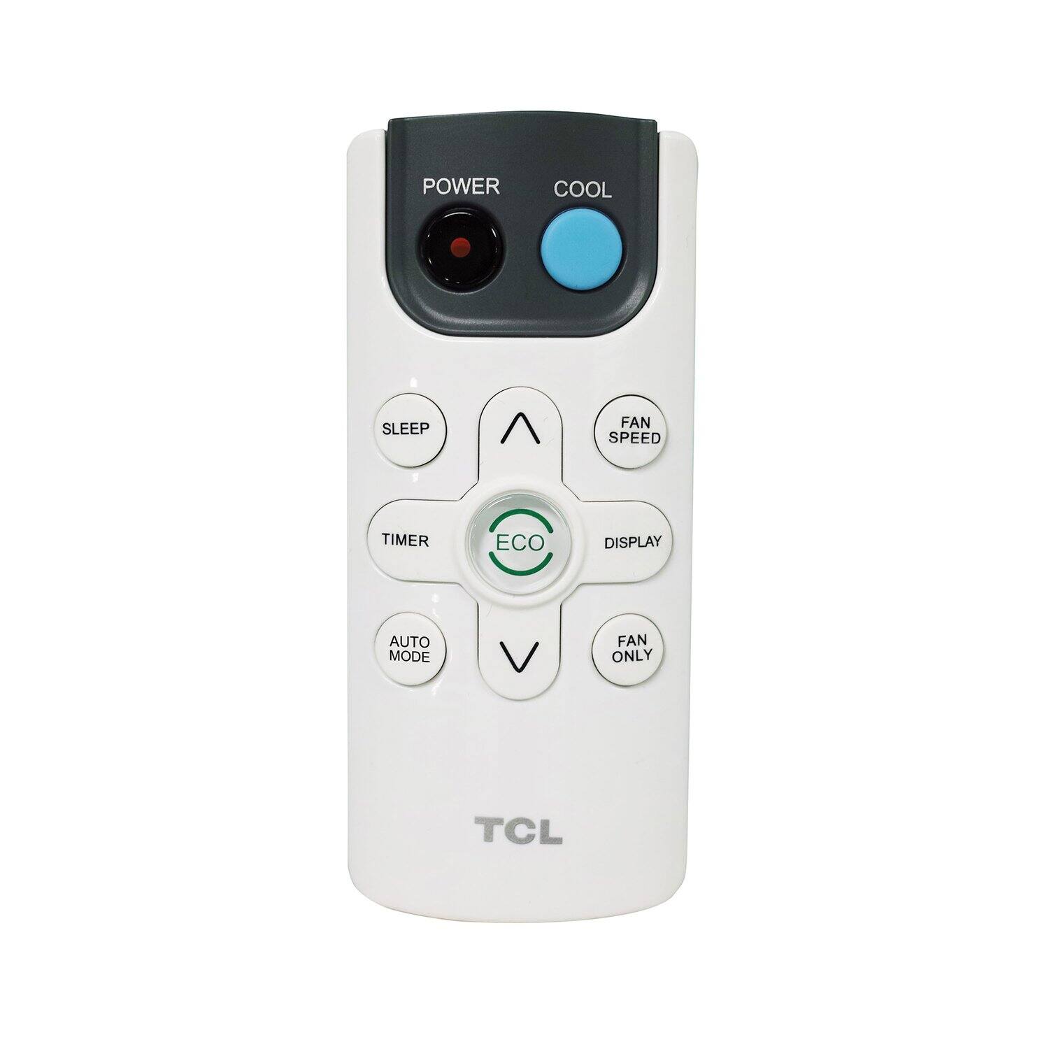 POWER COOL SLEEP FAN SPEED TIMER ECO DISPLAY AUTO MODE FAN ONLY TCL