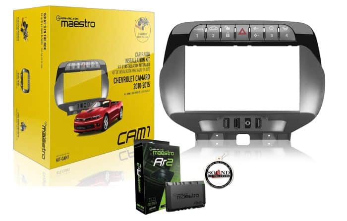 Maestro - iDatalink KIT-CAM1 Dash and Wiring Kit + ADS Interface Module for select 2010-15 Chevrolet Camaro models - Black