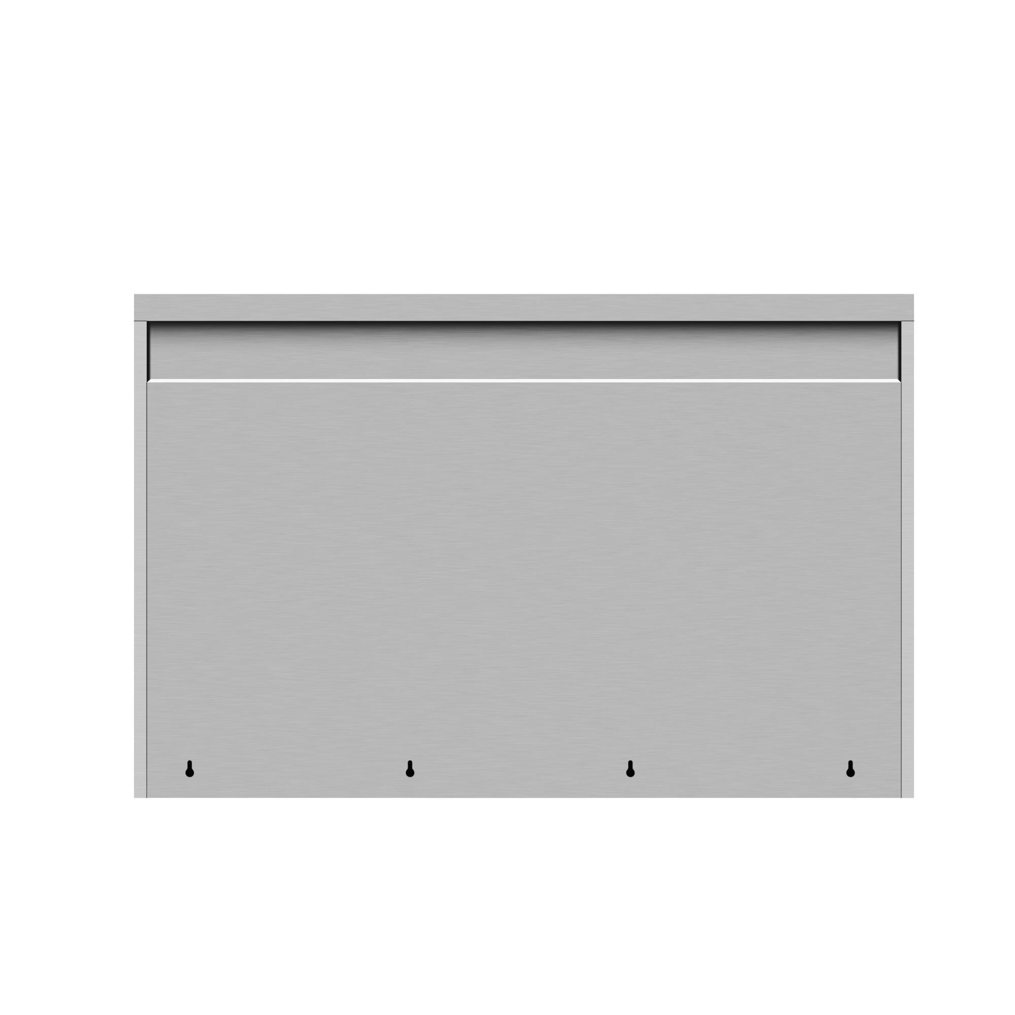 Alt View 9. Koolmore - 48 in. Kitchen Wall Cabinet with Hinged Doors and 2 shelves in Stainless-Steel (KM-WMC-1548-S) - Stainless-Steel.