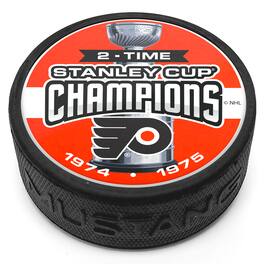 Mustang Drinkware - Philadelphia Flyers Two-Time Stanely Cup Champions Puck - Multicolor