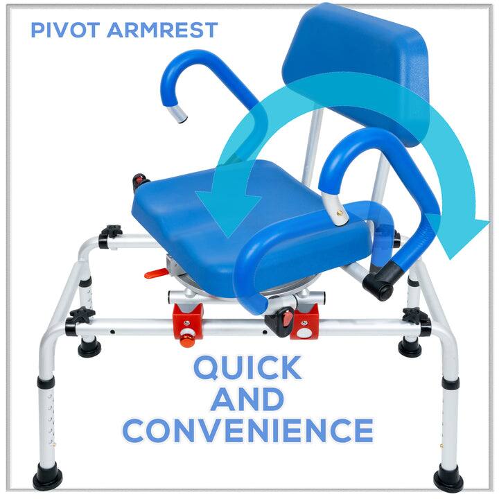 PIVOT ARMREST  
QUICK AND CONVENIENCE