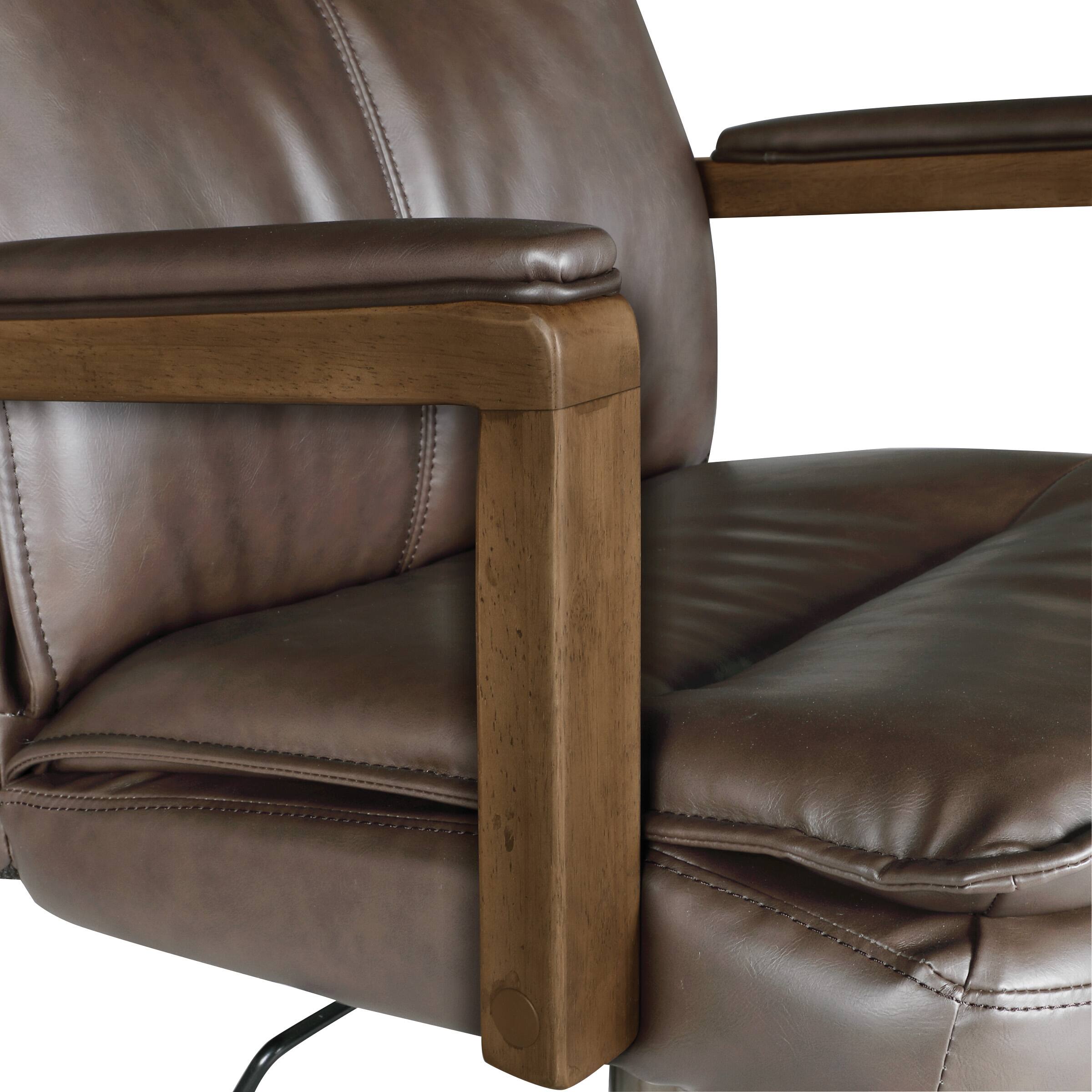 Alt View 16. OSP Home Furnishings - Woodlands Office Chair - Chocolate.