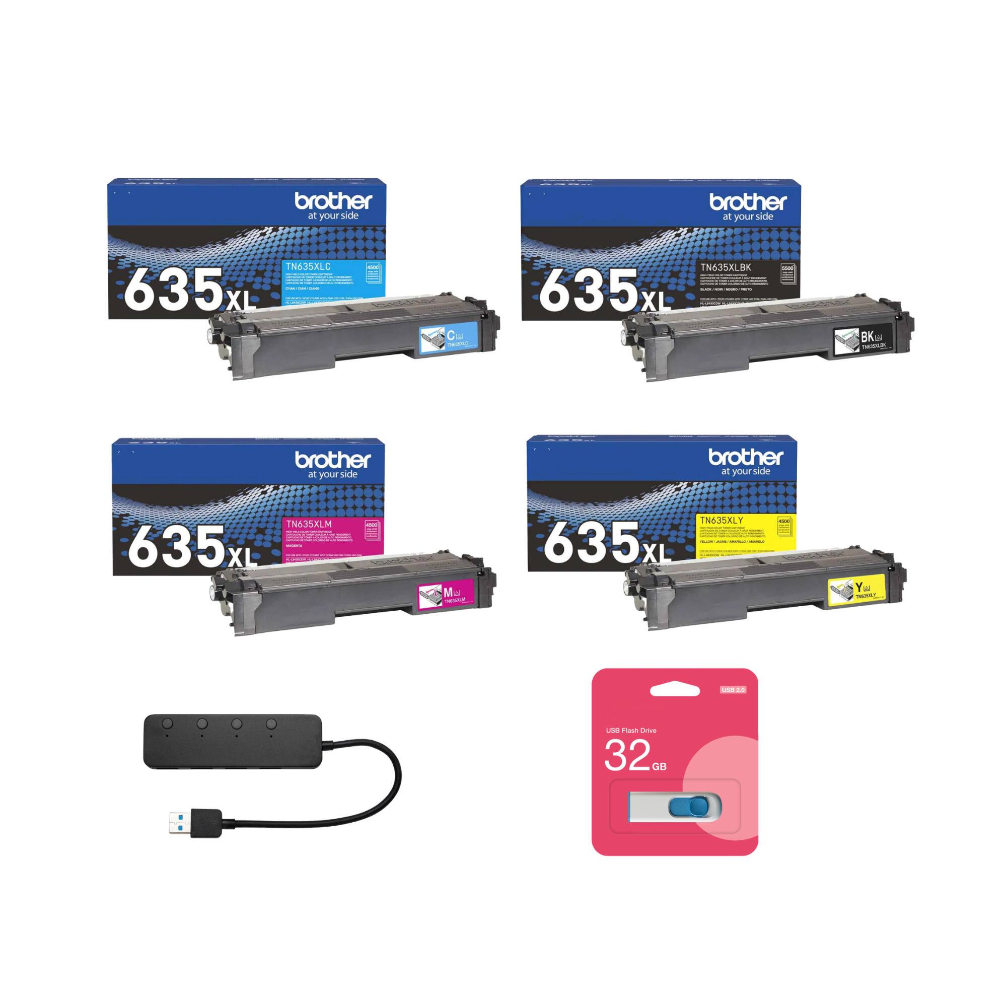 brother at your side

635 XL
TN635XLC

C
635 XL
TN635XLBK
-
BK
brother at your side
brother at yourside
TN635XLM 635XL
... 
Mar
N635XLY 635
ave
You USE
USB 2 10
use Flash Drive 32 GB