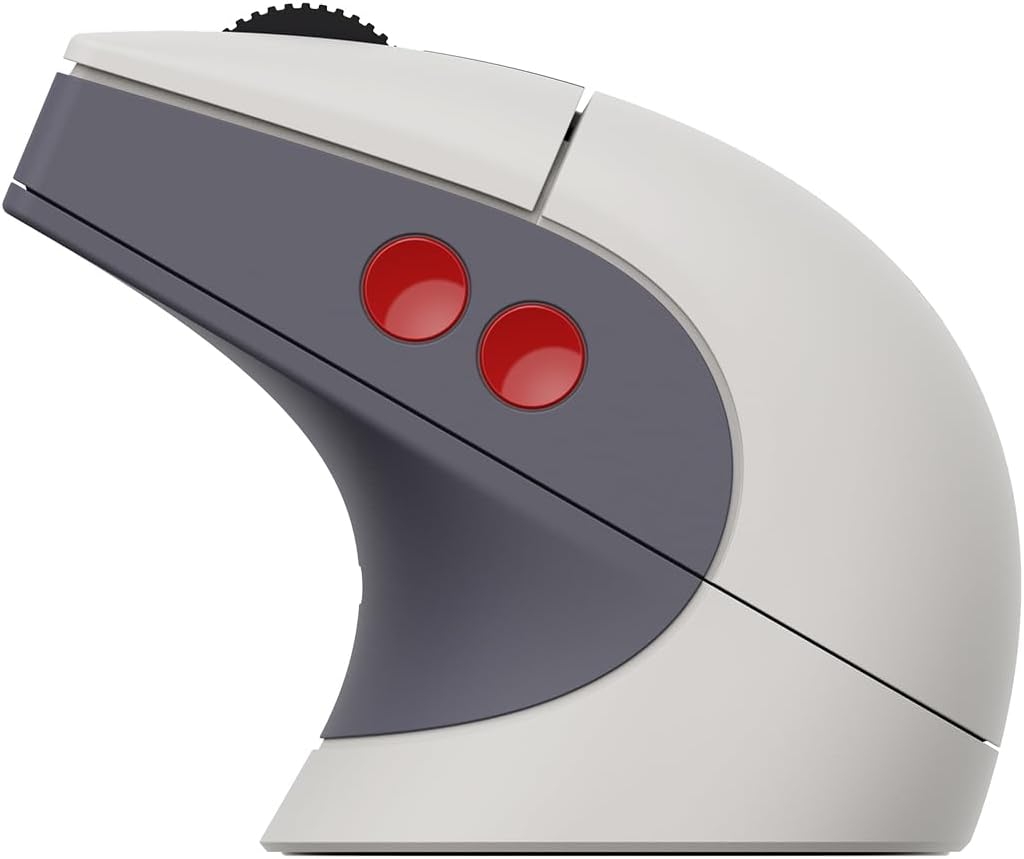 8BitDo - Retro R8 Mouse N Edition with charging dock - Wireless - Gray