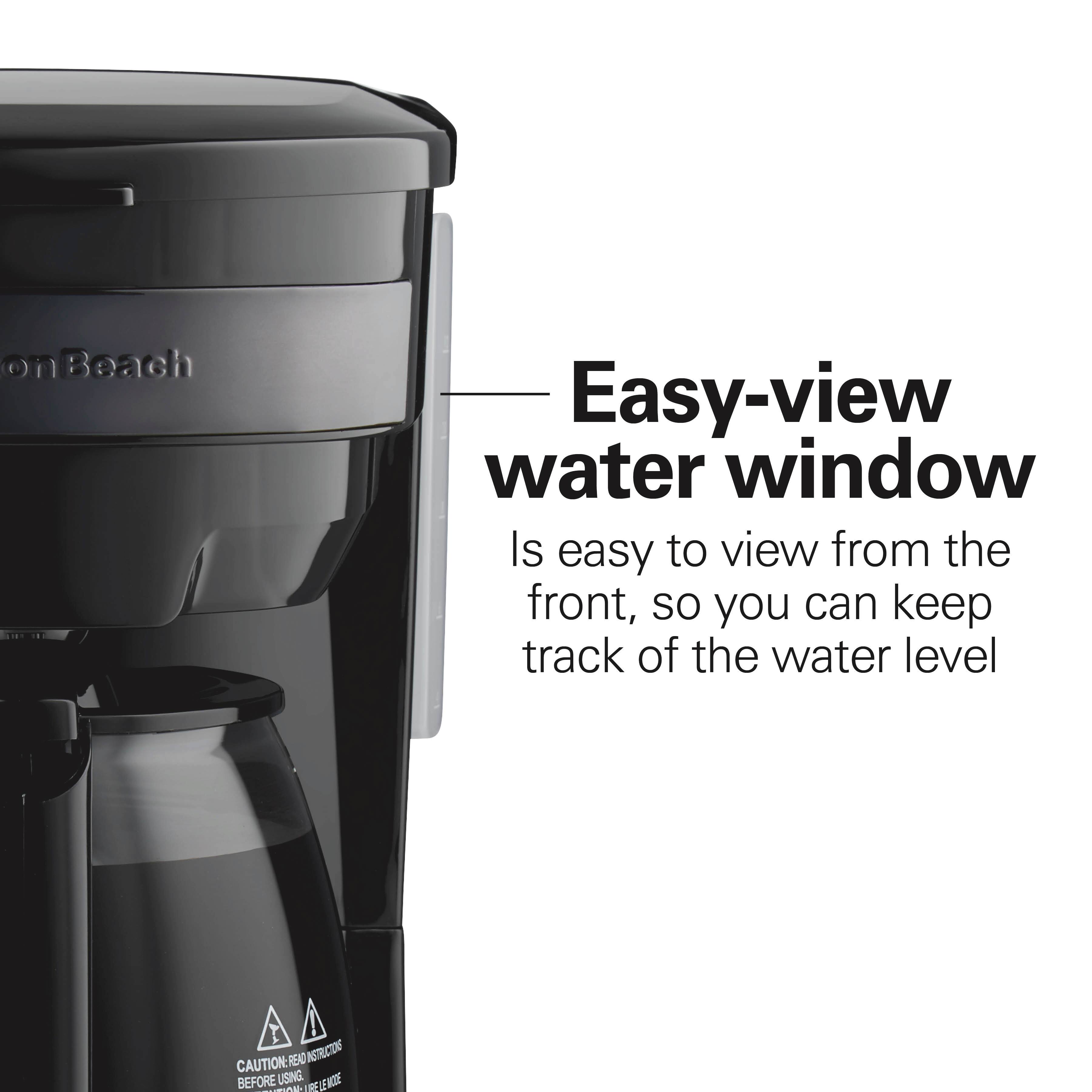 Easy-view water window  
Is easy to view from the front, so you can keep track of the water level  

CAUTION: READ INSTRUCTIONS BEFORE USING