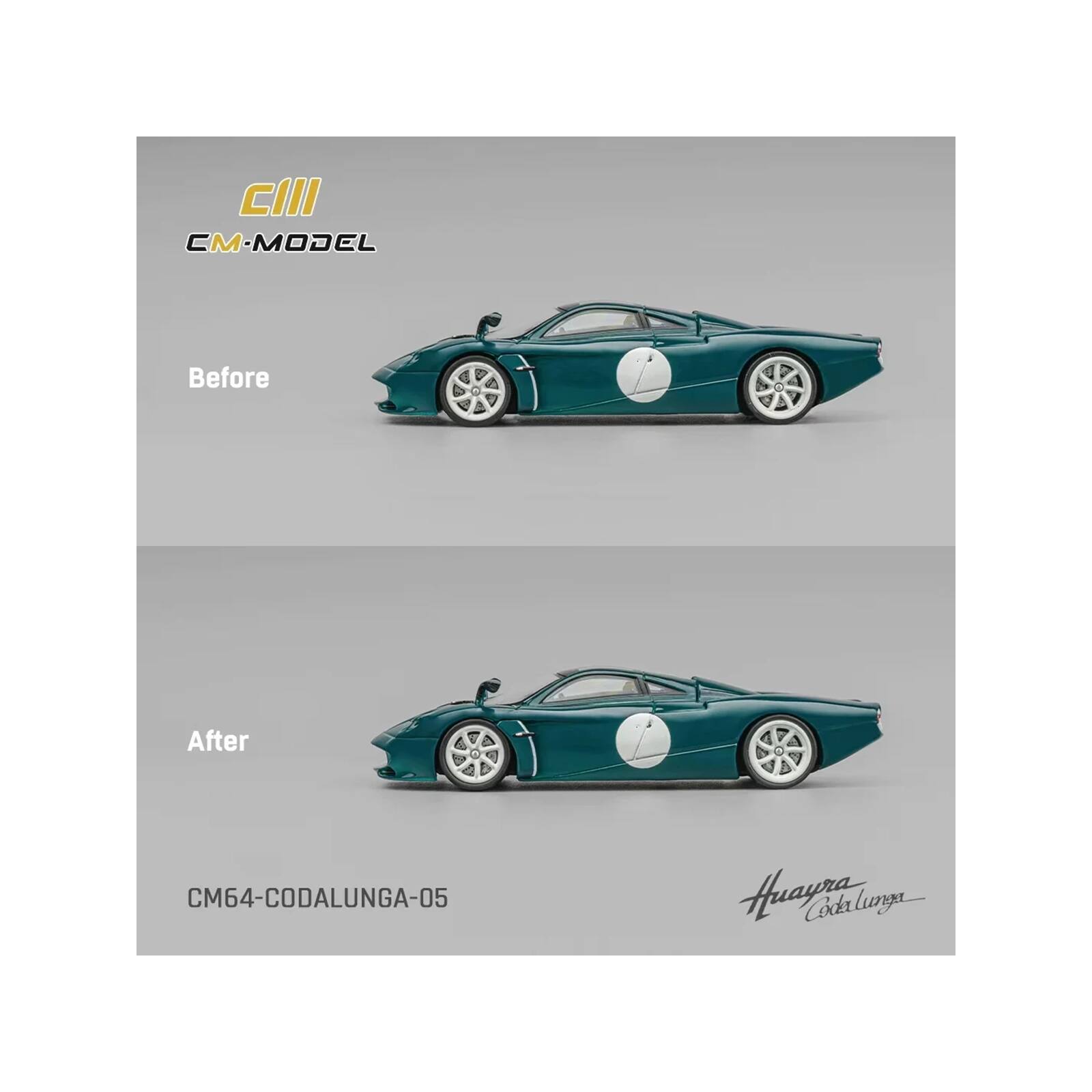 CIII  
CM-MODEL

Before

After

CM64-CODALUNGA-05

Huayra Codalunga