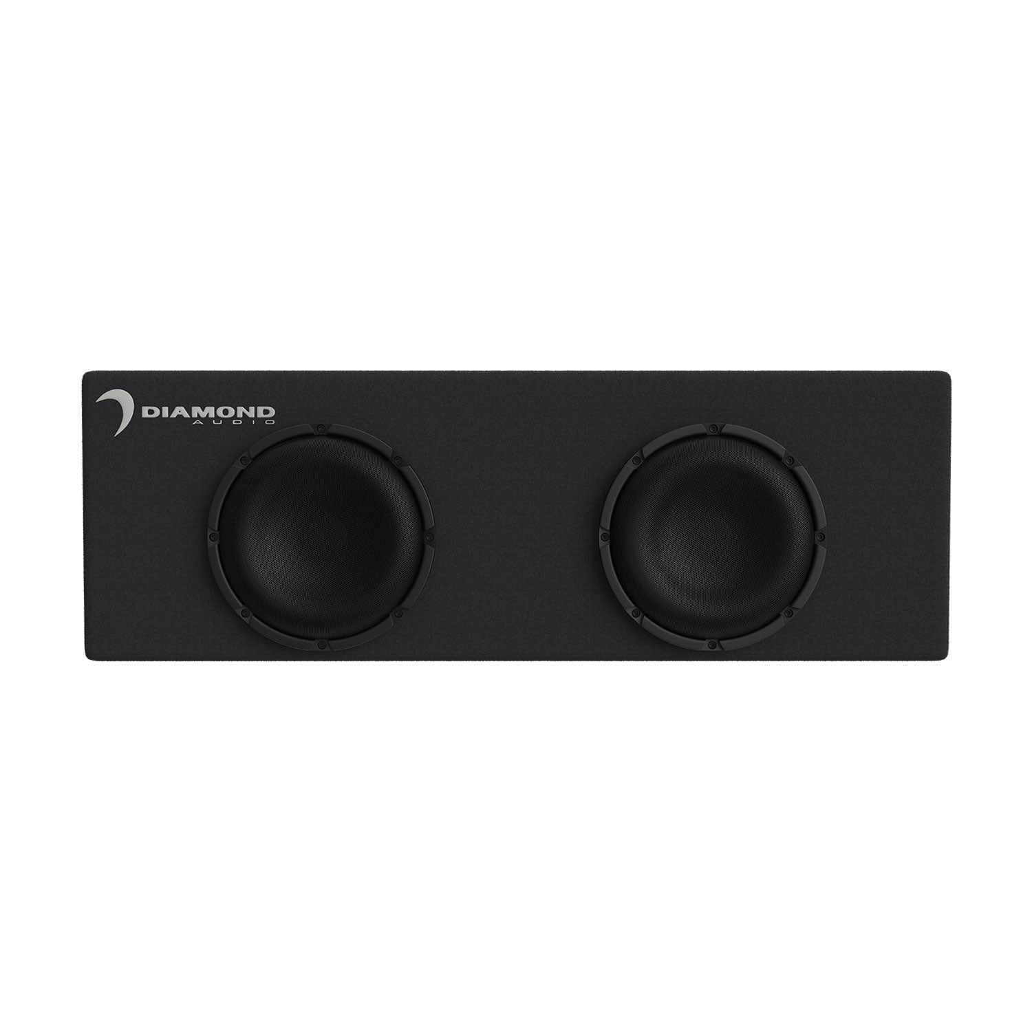 Diamond Audio - DESMB10DA - Dual 10" Active Slot Vented Subwoofer Enclosure (2Ω) - Black/Gray