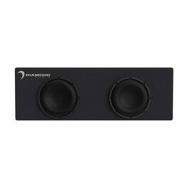 Diamond Audio - DESMB10DA - Dual 10" Active Slot Vented Subwoofer Enclosure (2Ω) - Black/Gray
