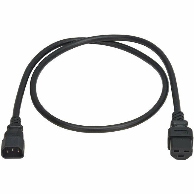 Eaton Tripp Lite Series Power Cord, C14 to C21 - Heavy-Duty, 15A, 250V, 14 AWG, 4 ft. (1.2 m), For Computer - Black