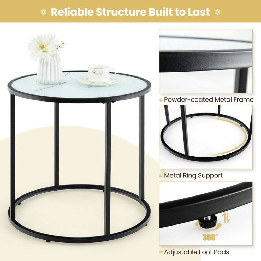 Reliable Structure Built to Last

- Powder-coated Metal Frame
- Metal Ring Support
- 360° Adjustable Foot Pads