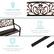FLORAL FILIGREE
Open backrest promotes airflow and support
ARMRESTS
Set high to relieve tension and promote comfort
STRONG LEGS
Solid steel legs support your weight and balance
