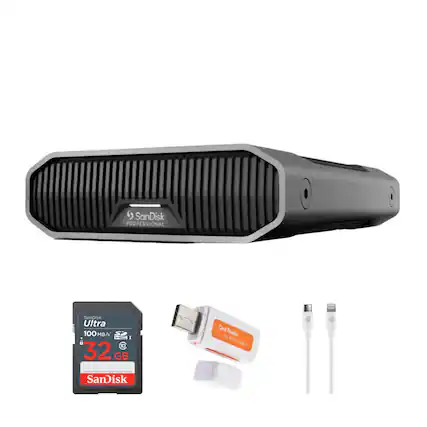 SanDisk Professional
SanDisk Ultra 100 MB/s
32 GB Card
Card Reader ALL IN ONE USB 3.0
SanDisk