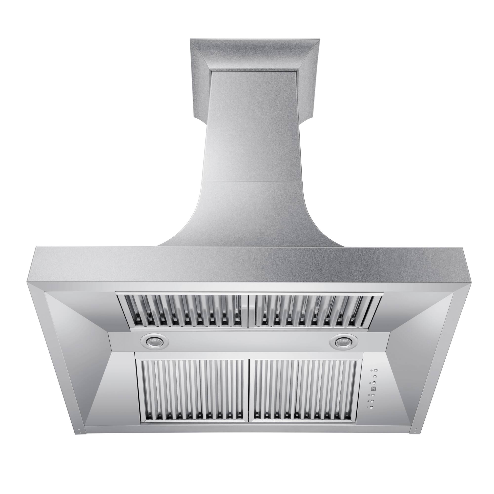 Alt View 2. ZLINE - ZLINE 36 in. Designer Series Satin Stainless Steel Ducted Wall Range Hood (8632S-36) - Satin Stainless Steel.