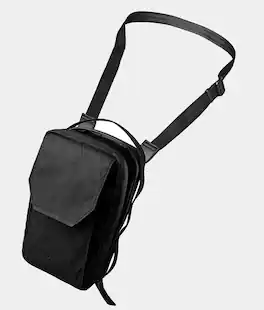 ALPAKA - Modular Sling V2 MIini Sling Bag for Phone, Magnetic Quick Access, EDC Crossbody Bag with Adjustable Strap - Black X-Pac VX21
