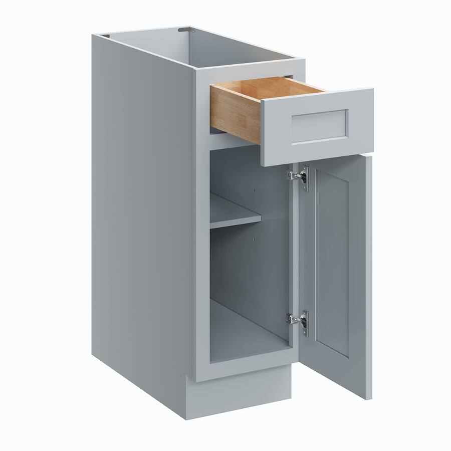 Boyel Living 12 Inch Base Cabinet with Full Overlay Doors and Soft ...