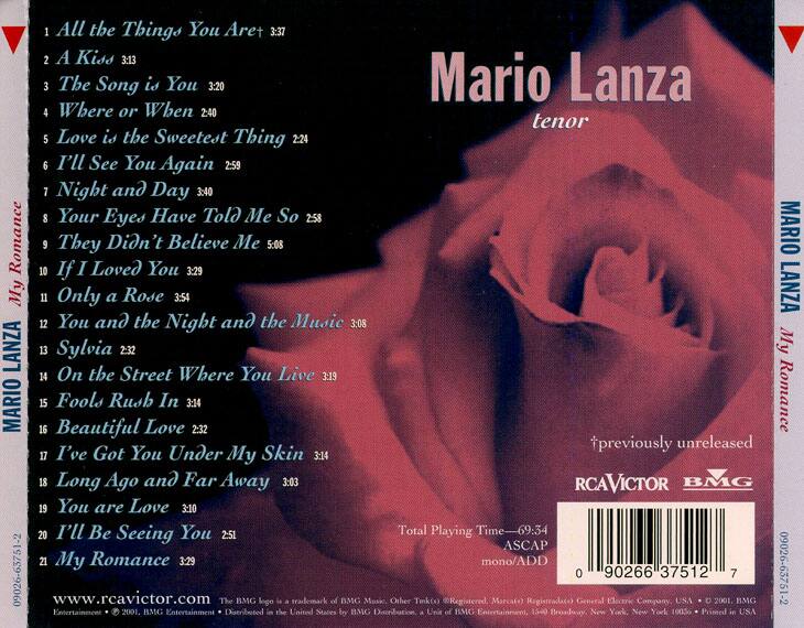 Back. My Romance [CD].