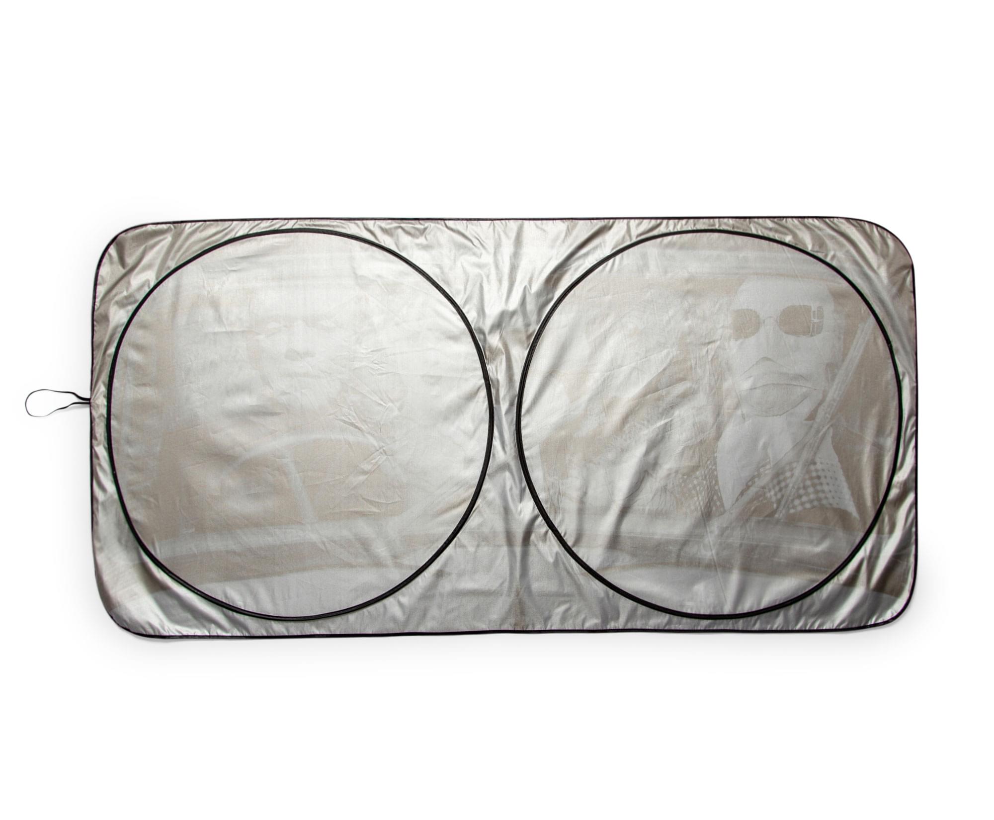 Alt View 1. Surreal Entertainment - Universal Monsters Sunshade for Car Windshield | 64 x 32 Inches - Grey.