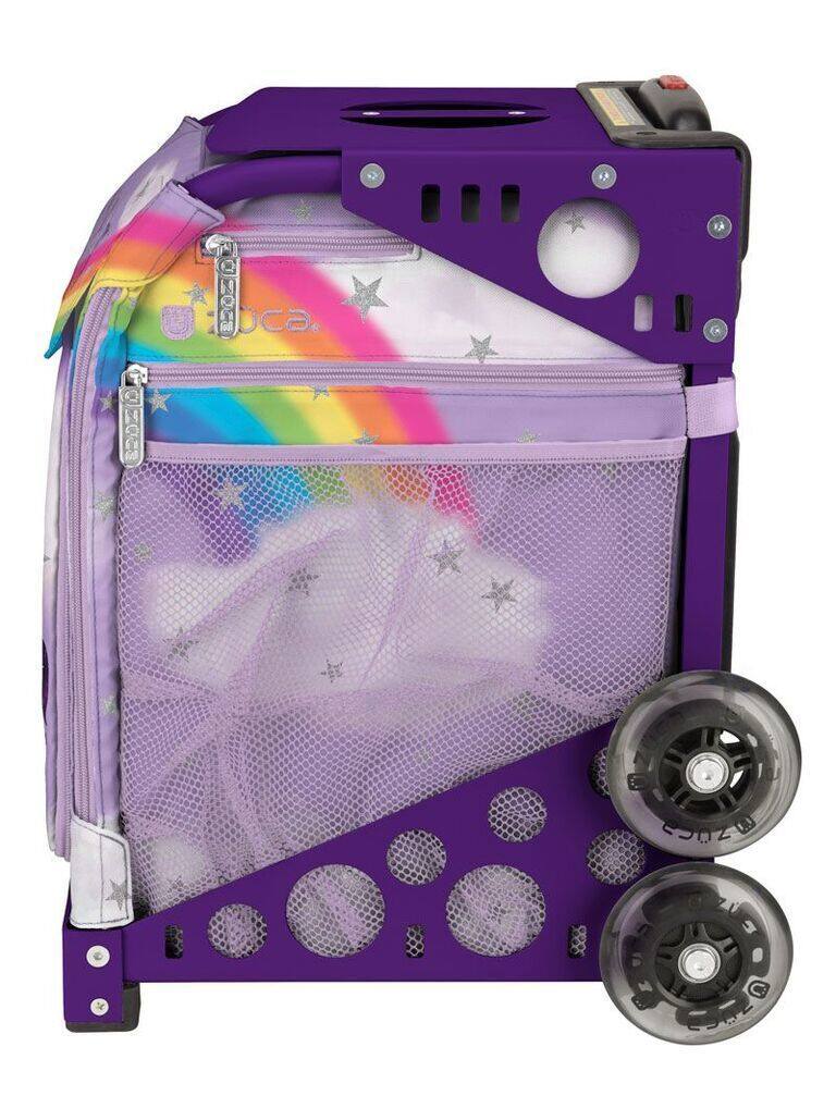 Zuca Unicorn Sport Insert Bag and Frame with Flashing Wheels Purple ...