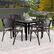 Back. Costway - 4 PCS Cast Aluminum Patio Chairs Set of 4 All Weather Outdoor Dining Chairs with Armrests - Bronze.