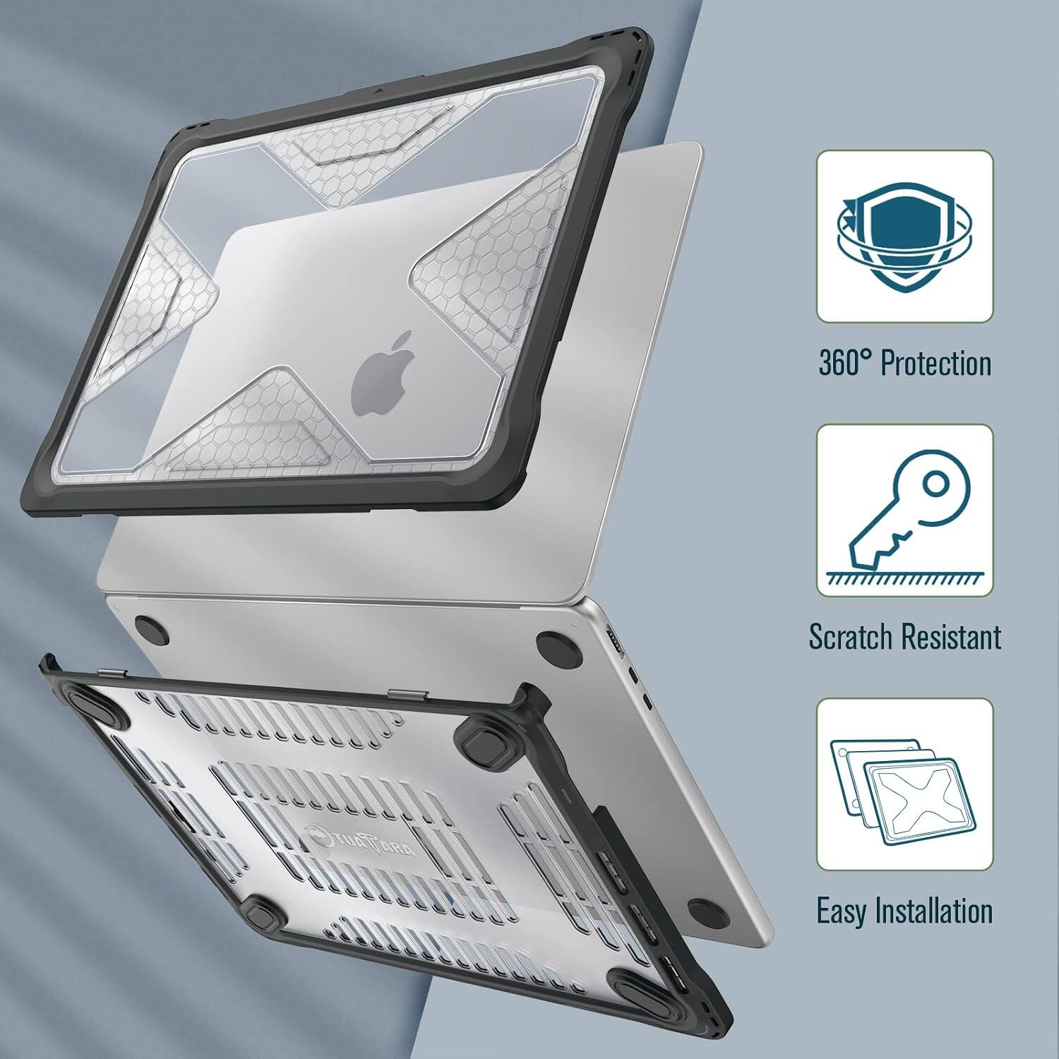 360° Protection  
Scratch Resistant  
Easy Installation