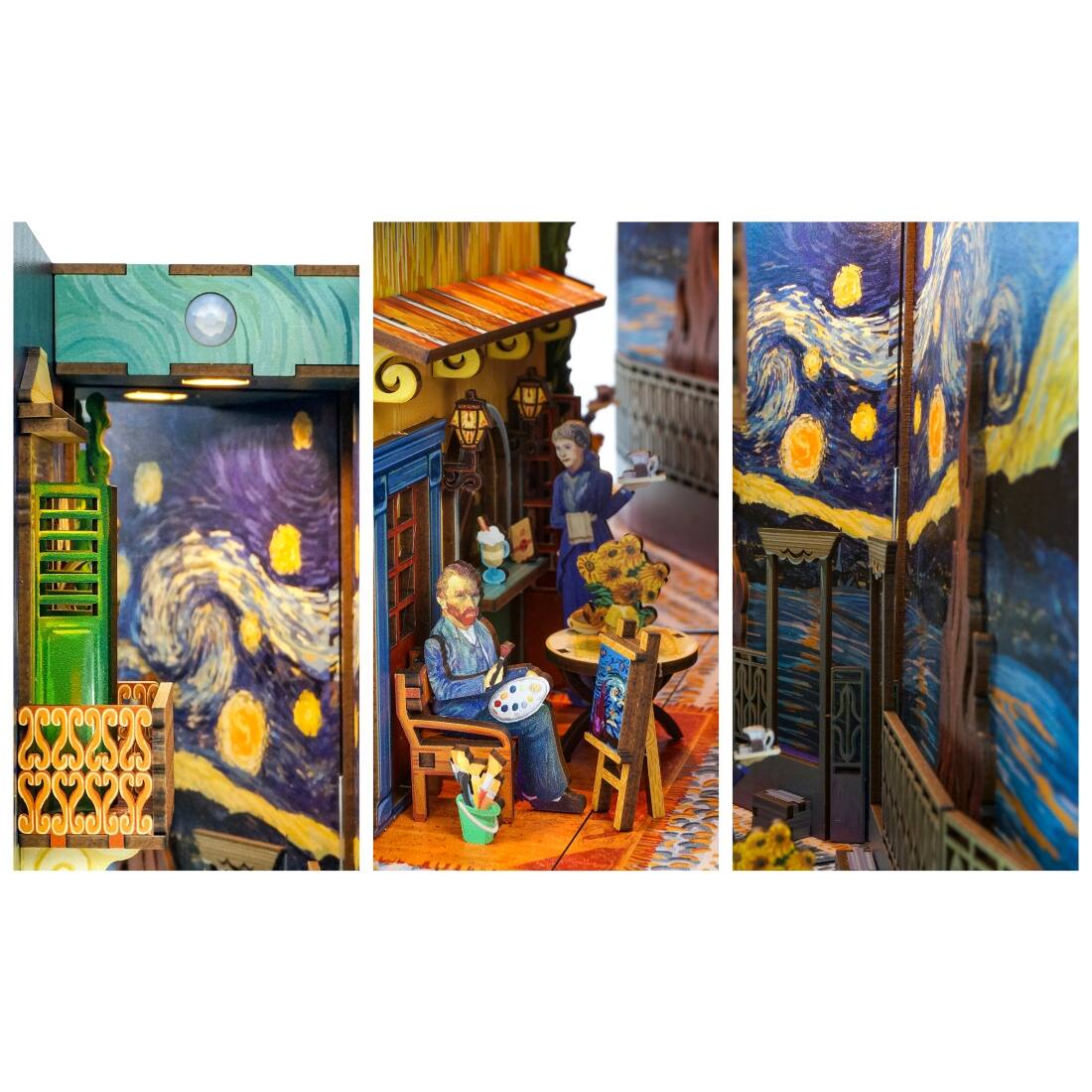 Alt View 1. 3D Puzzle - DIY 3D Book Nook Kit Vincent's World 80pcs.