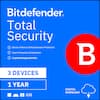 Bitdefender Total Security
- Device Antivirus & Ransomware Protection
- Scam Prevention & Detection
- Cryptomining protection
3 DEVICES
1 YEAR
DIGITAL DOWNLOAD
Windows, Android, iOS