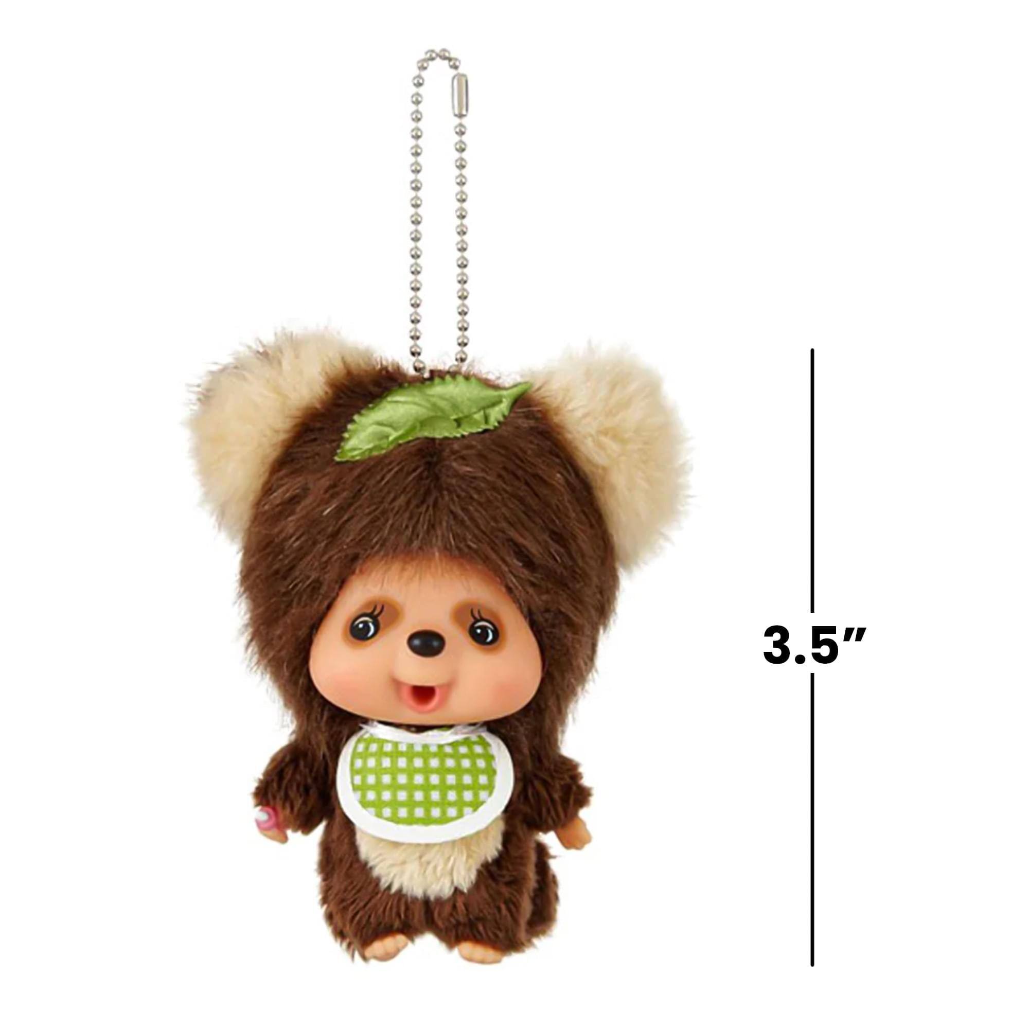Alt View 3. Sumikkogurashi - Monchhichi Friends TanuTanu 6 Inch Plush Keychain - Brown.