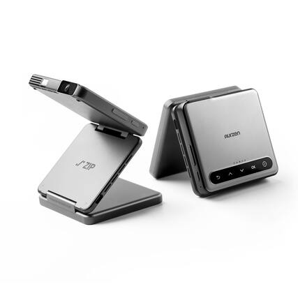 Aurzen Tri Fold Truly Mini Projector, Zero Lag Focus, One Click Aurzen Tri Fold Truly Mini Projector, Zero Lag Focus, One Click